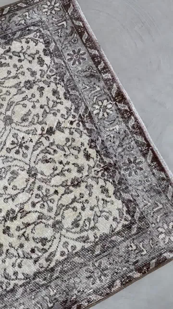 ヴィンテージ　トルコラグ トルコラグ、ヴィンテージラグ、4x7インチのアクセントラグ